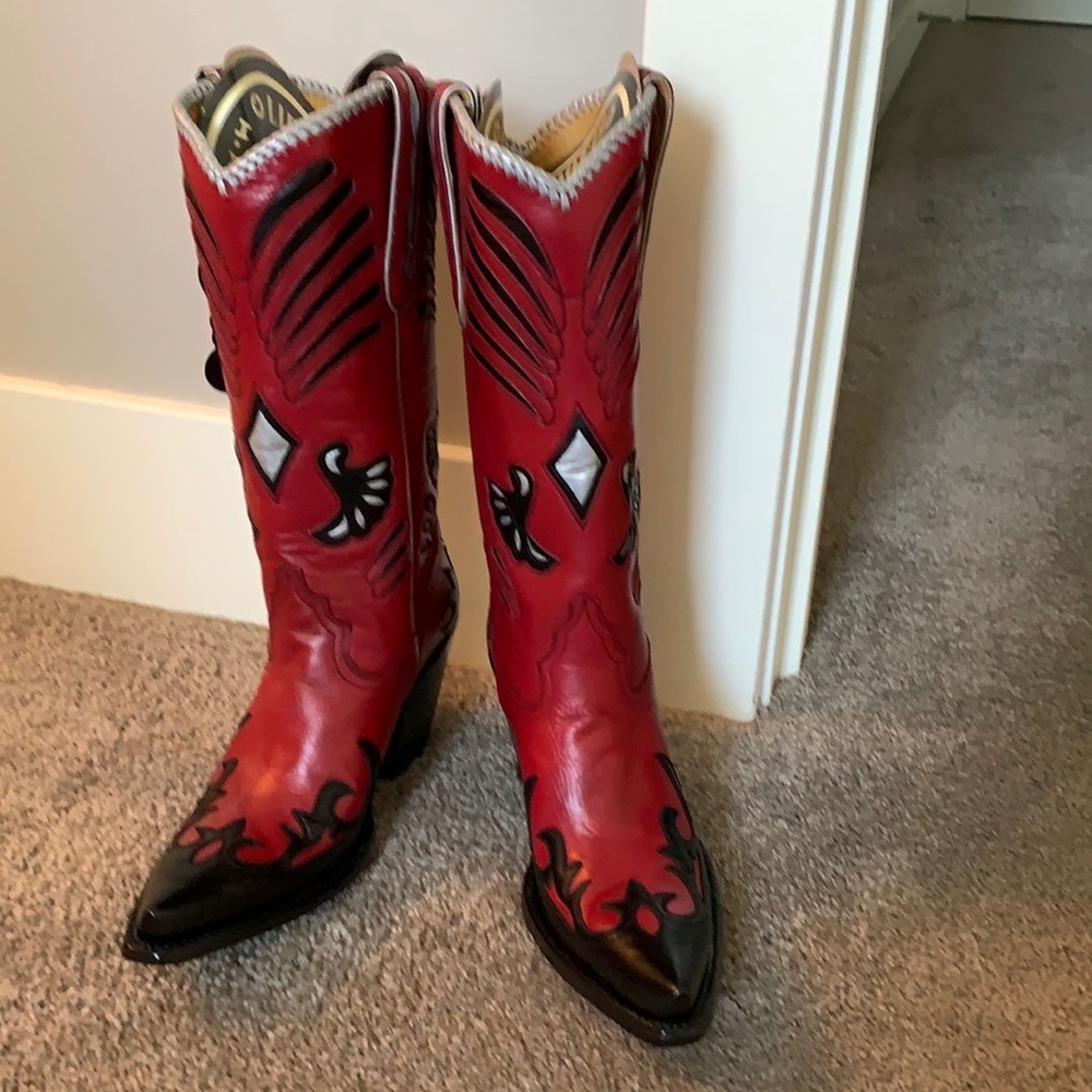 COPY - Custom handmade Lefty new cowboy boot by collectible Liberty Boot 5 1/2
